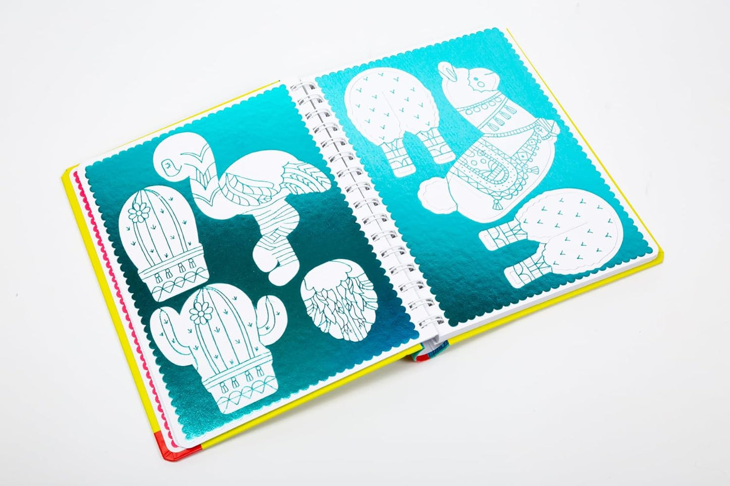 Press Out and Decorate Flamingos Llamas With 20 Sparkly Decorations!