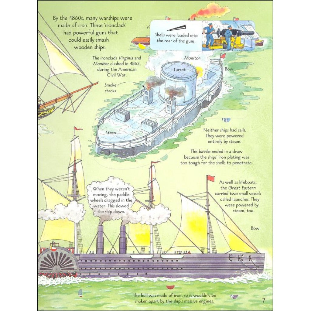 An Usborne Flap Book: See Inside Ships