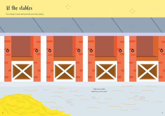 Usborne Little First Stickers: Horses and Ponies