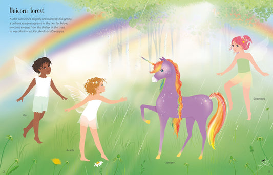 Usborne Sticker Dolly Dressing Rainbow Unicorns