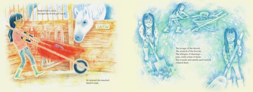 Rain and The Reading Horse - Maria Gianferrari