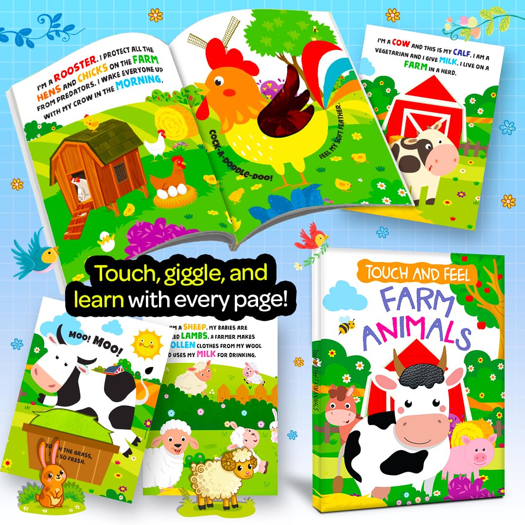 Touch and Feel Board Book: Farm Animals