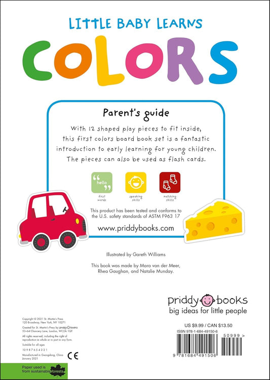 Priddy Books: Little Baby Learns: Colors - With 12 Play Pieces