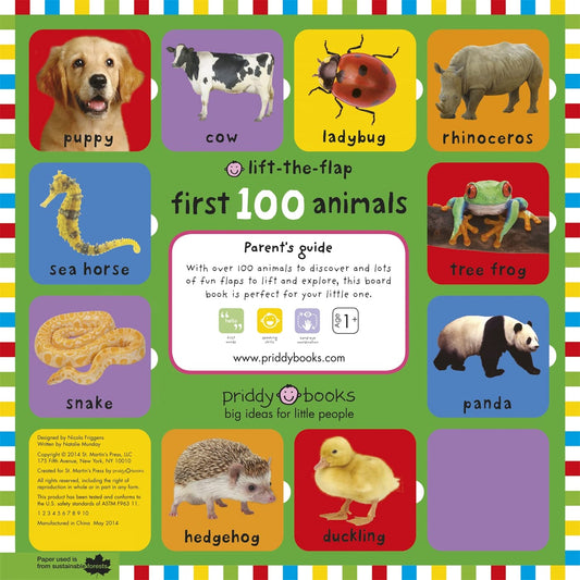 Priddy Books: Lift-the-Flap First 100 Animals