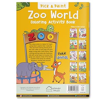 Zoo World: Pick and Paint Coloring Book