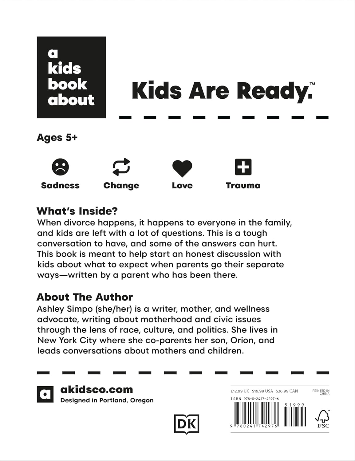 DK A Kids Book About Divorce