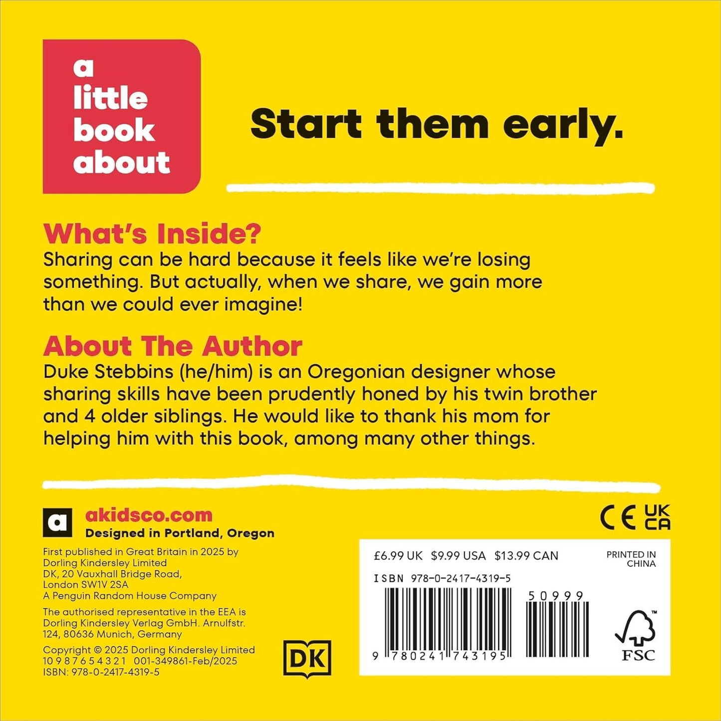 DK A Little Book About Sharing