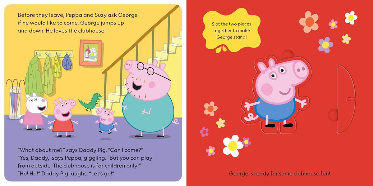 Peppa Pig: Peppa’s Clubhouse Fun: A Press-Out-and-Play Book