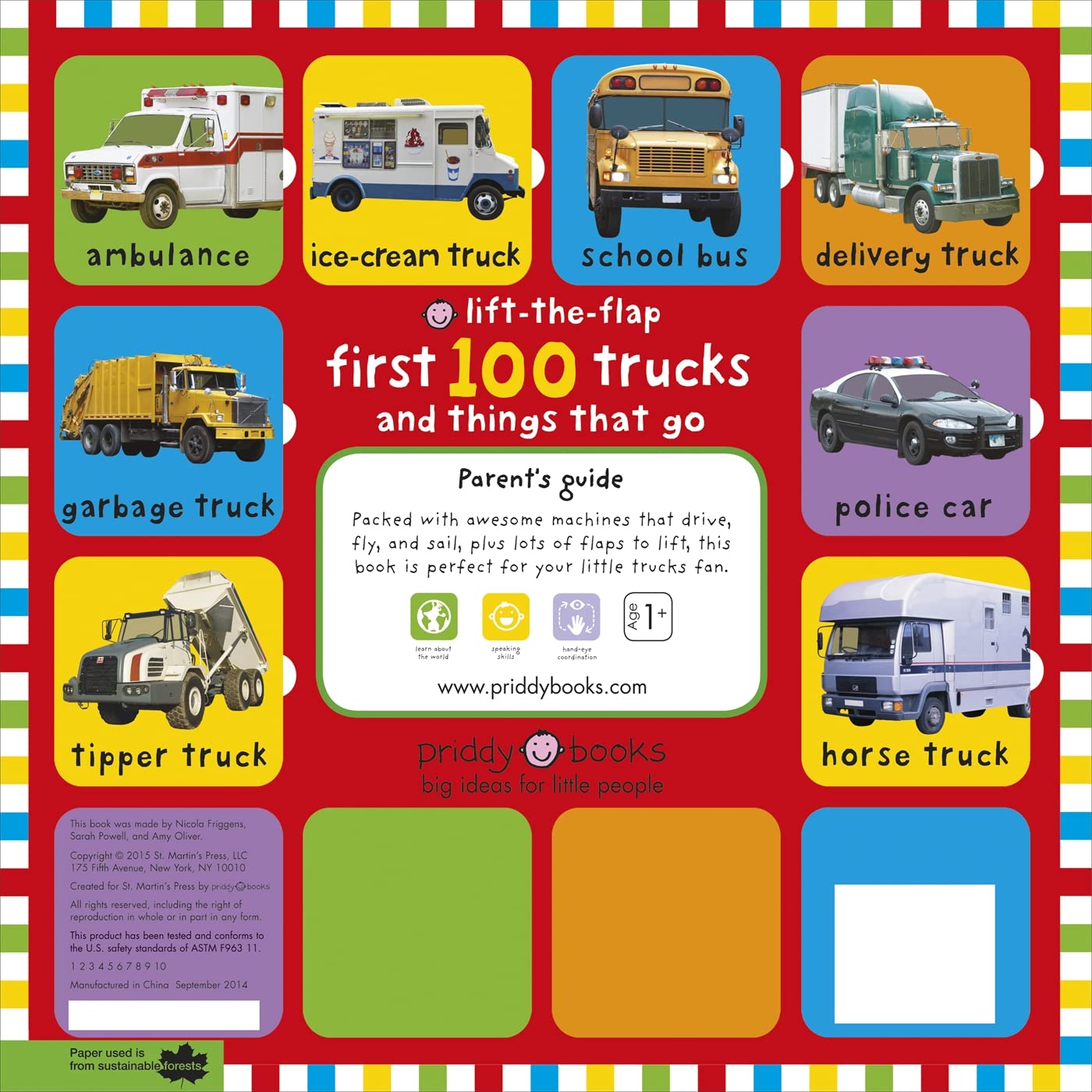 Priddy Books: Lift-the-Flap First 100 Trucks and Things That Go