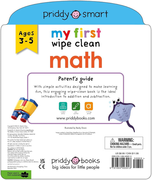 Priddy Learning: My First Wipe Clean: Math