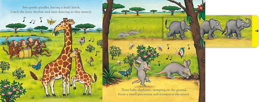 In The Jungle: Push Pull Slide Book
