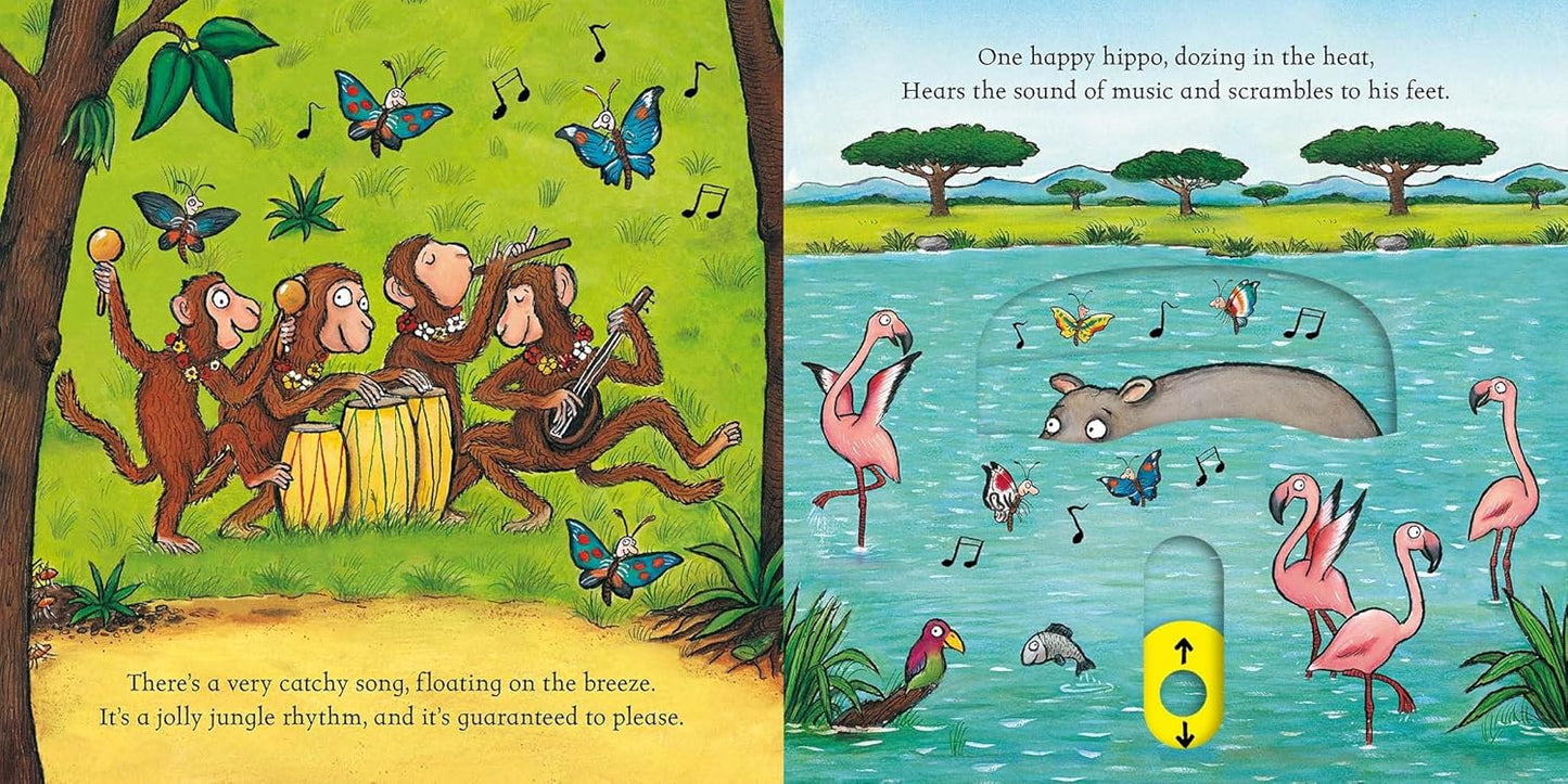 In The Jungle: Push Pull Slide Book