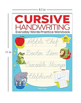 Cursive Handwriting - Everyday Words: Practice Workbook