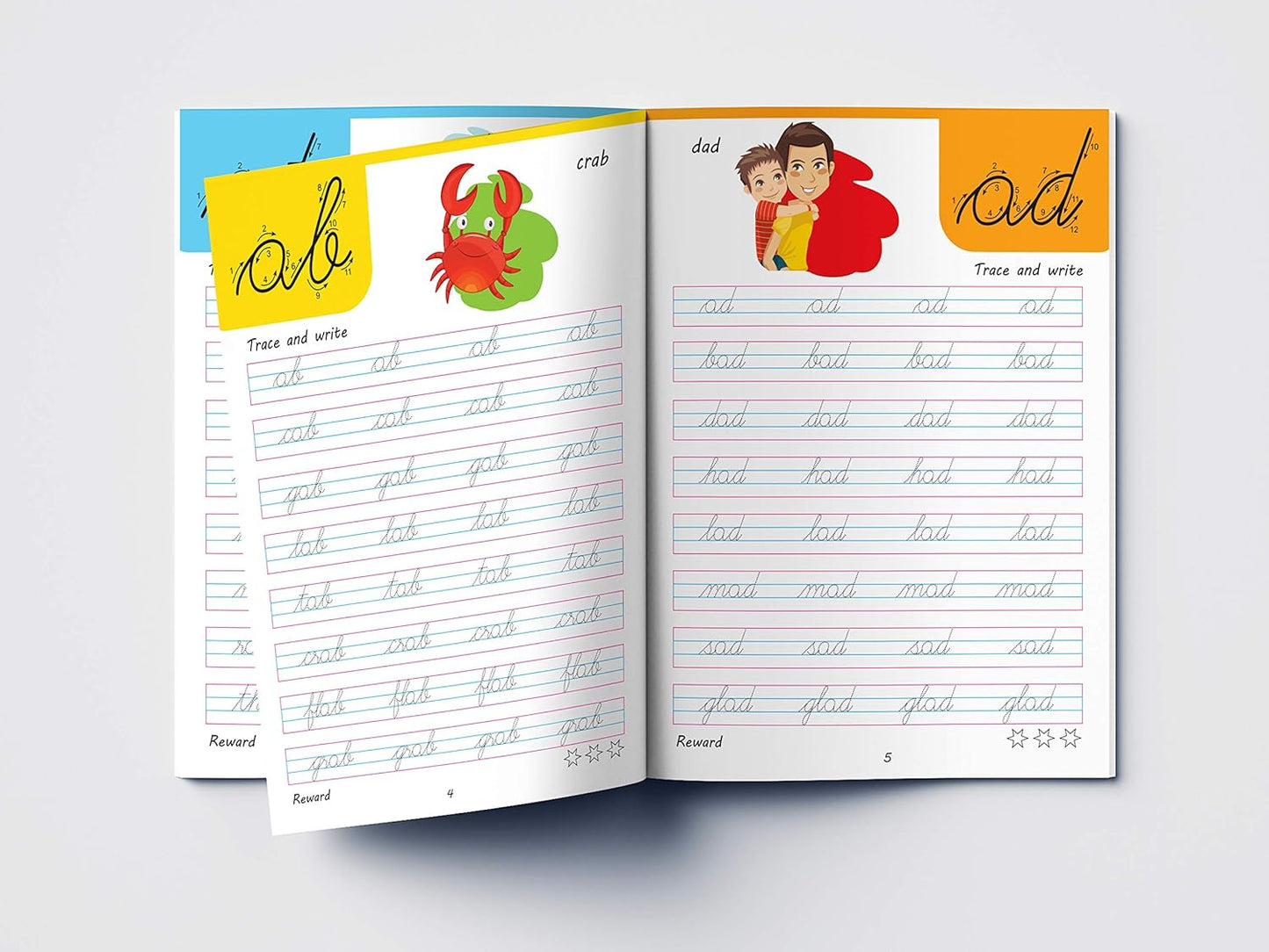 Cursive Handwriting: Word Family: Practice Workbook: 100+ Reward Stickers