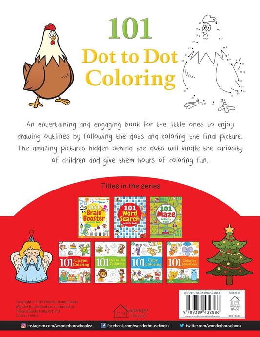 101 Dot To Dot Coloring: Fun Activity Book For Children