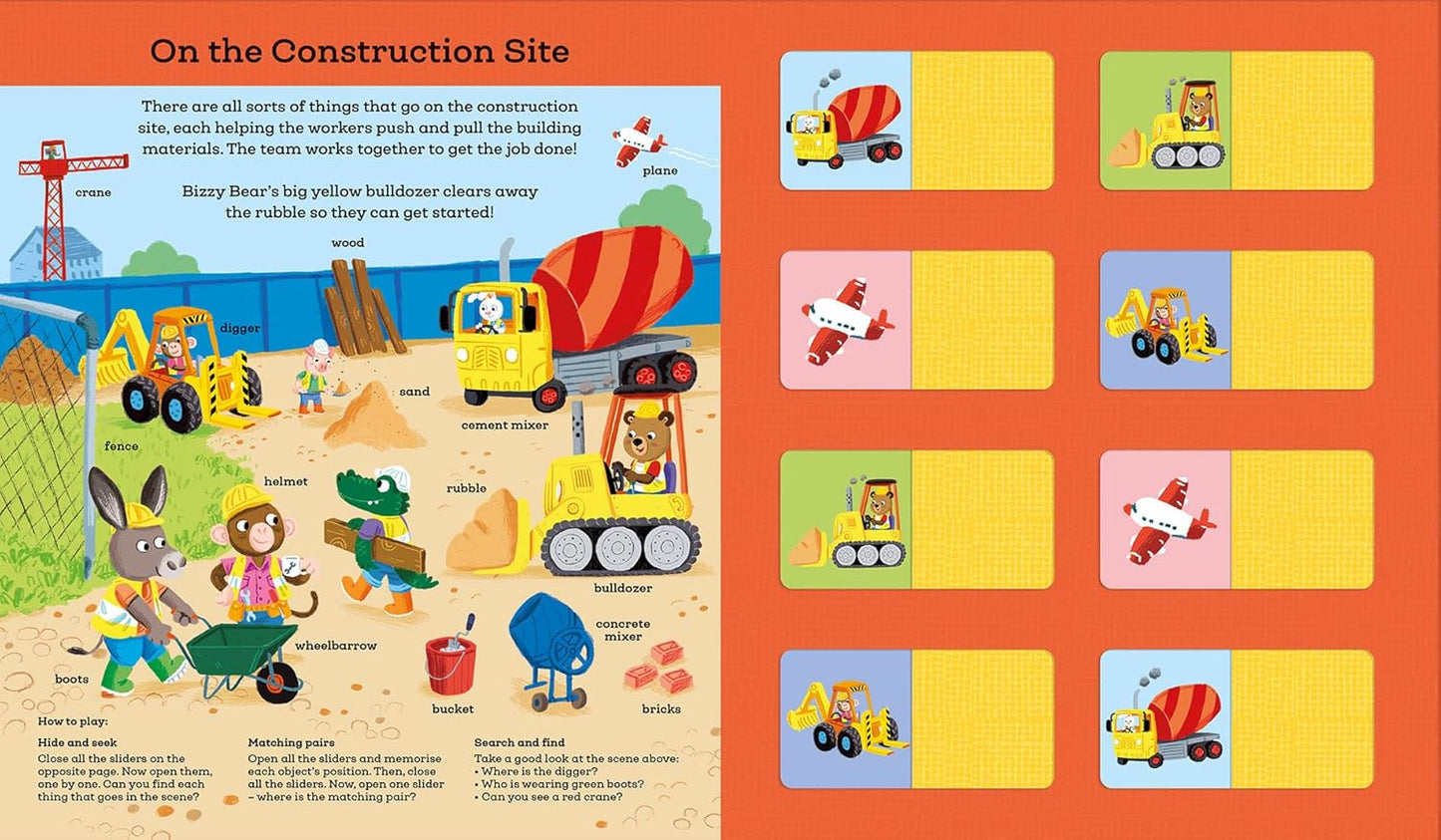 Bizzy Bear: My First Memory Game Book: Things That Go