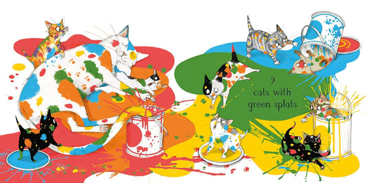 10 Cats: A Chaotic Colourful Counting Book - Emily Gravett