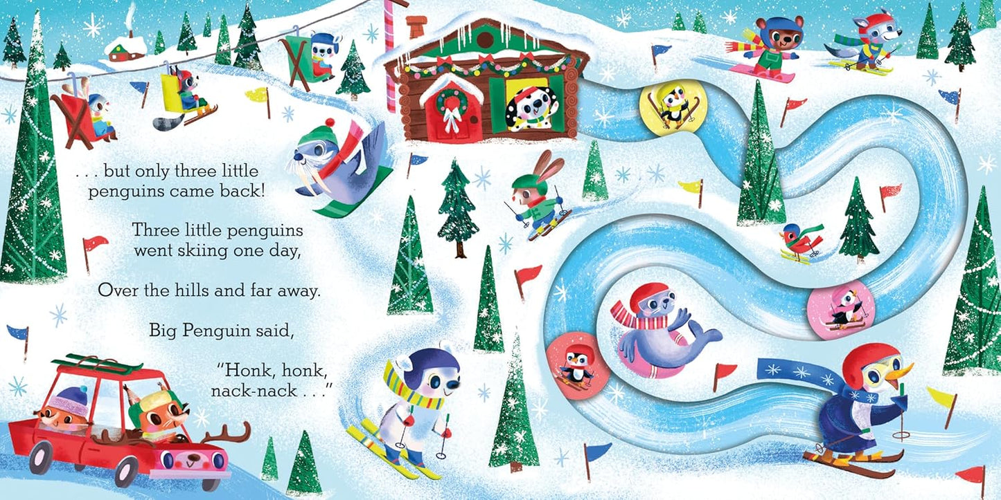 Five Little Penguins: A Slide and Count Book