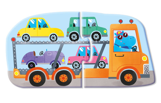 Usborne First Jigsaws and Book: Trucks (Eight 2-Piece Jigsaws)