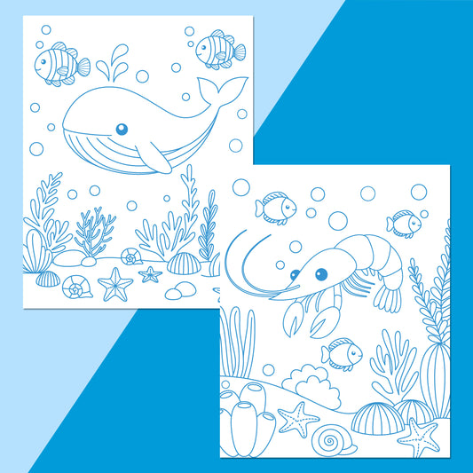 Colour-Me Magnets Colouring Book Ocean