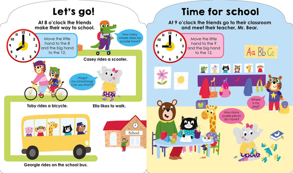 My First Clock Book: An Introduction to Telling Time and Starting School