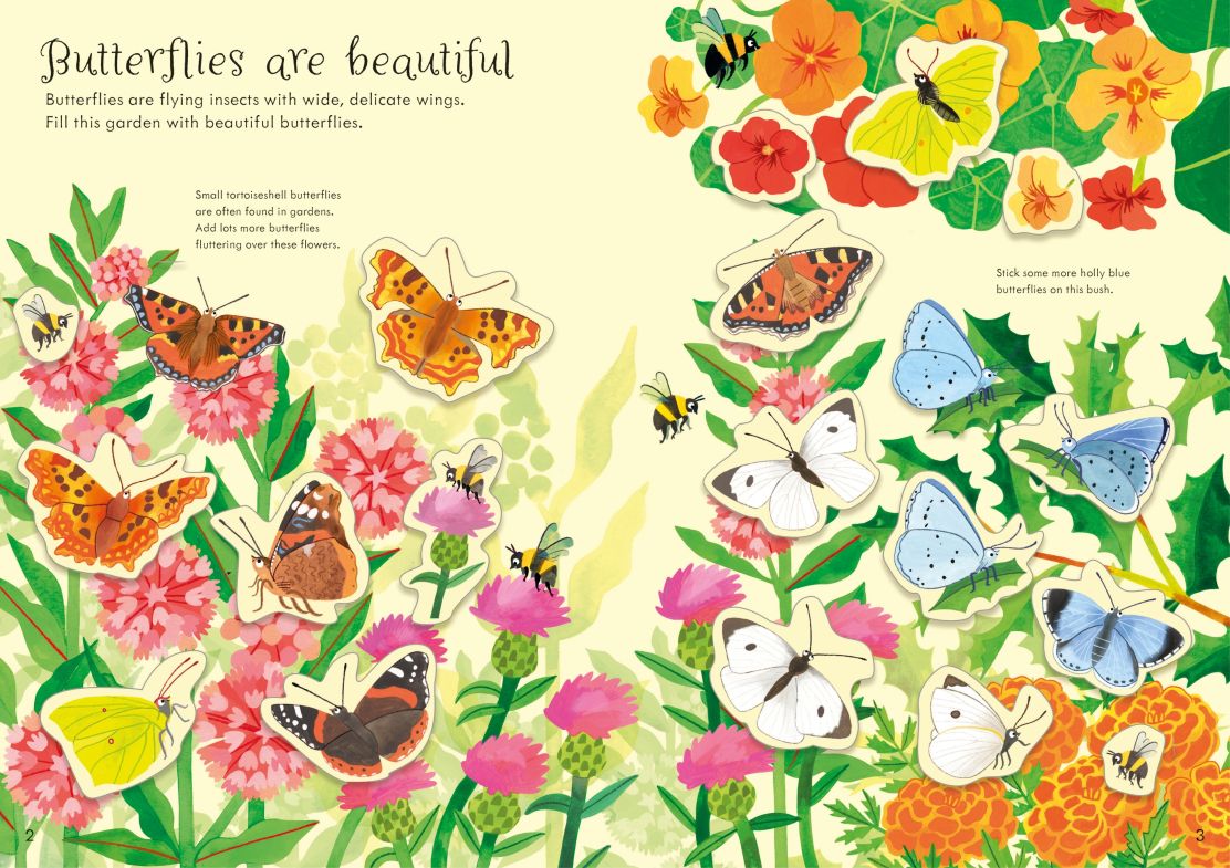 Usborne Little First Stickers Butterflies