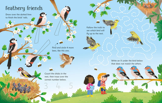 Usborne Wipe-Clean Spring Activities