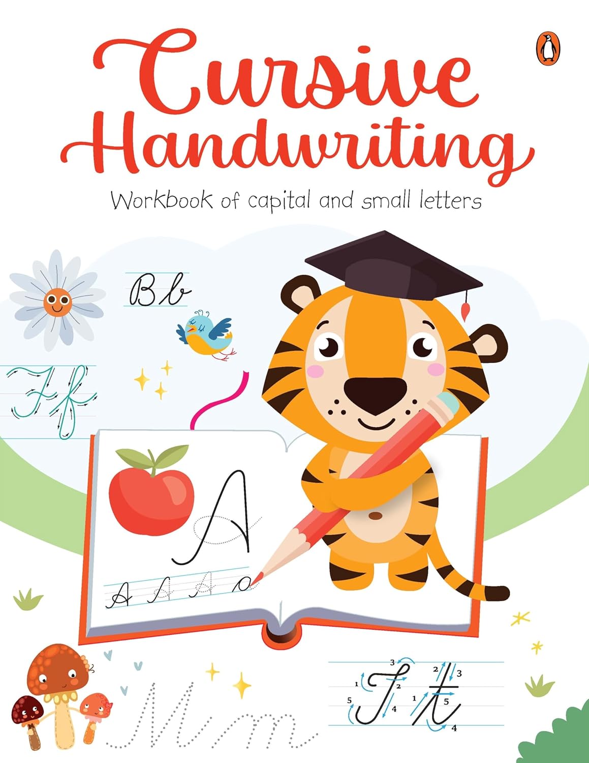 Cursive Handwriting: Workbook of Capital and Small Letters