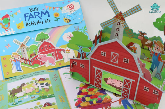 Busy Farm Activity Kit with 3D Model