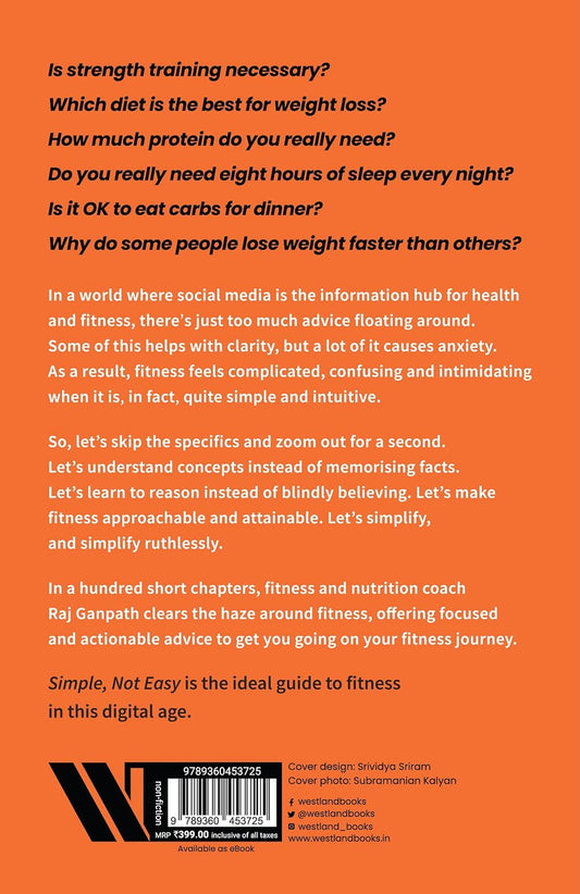 Simple, Not Easy: A No-Nonsense Guide to Fitness, Nutrition and Weight Loss