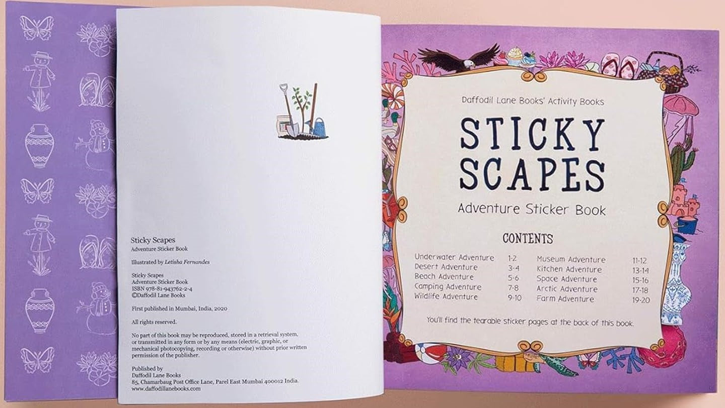 Sticky Scapes Adventure Sticker Book
