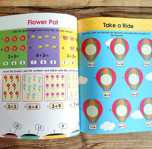 Addition and Subtraction Activity Book For Children