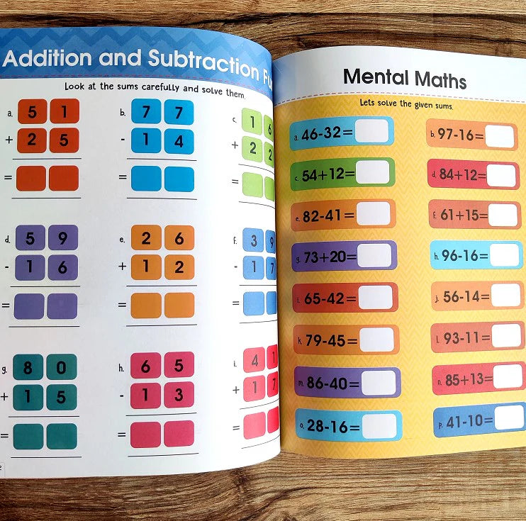 Addition and Subtraction Activity Book For Children