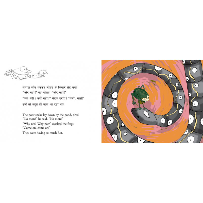 The Snake and the Frogs (Bilingual) - Nancy Raj