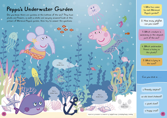 Peppa Pig: Peppa's Underwater Friends Sticker Activity Book