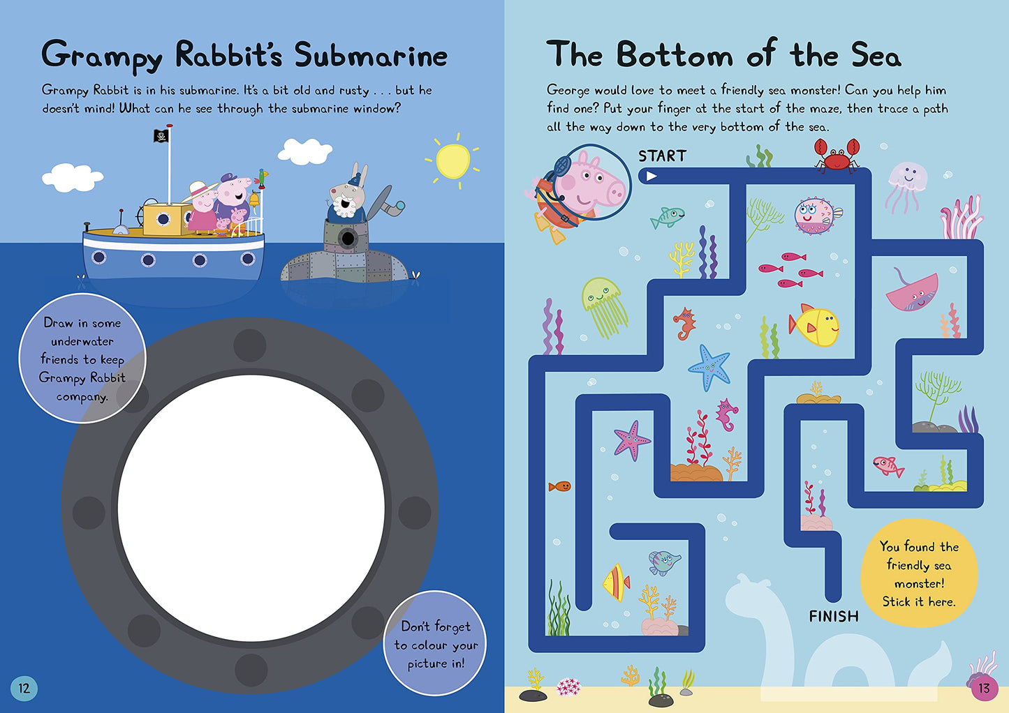 Peppa Pig: Peppa's Underwater Friends Sticker Activity Book