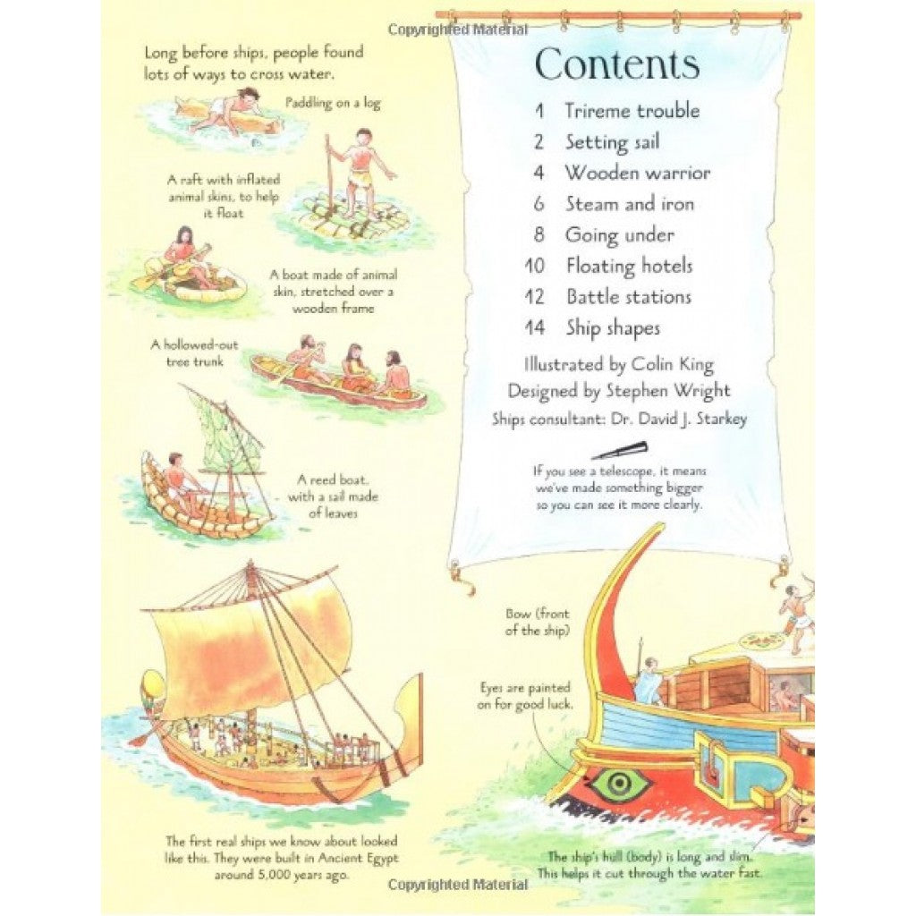 An Usborne Flap Book: See Inside Ships