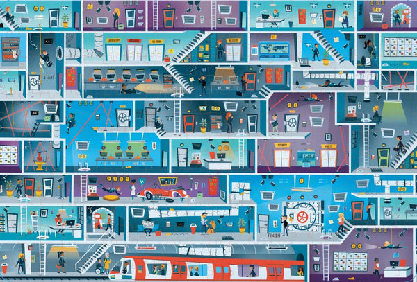 Usborne Book and Jigsaw Spy Maze (300 Pieces)