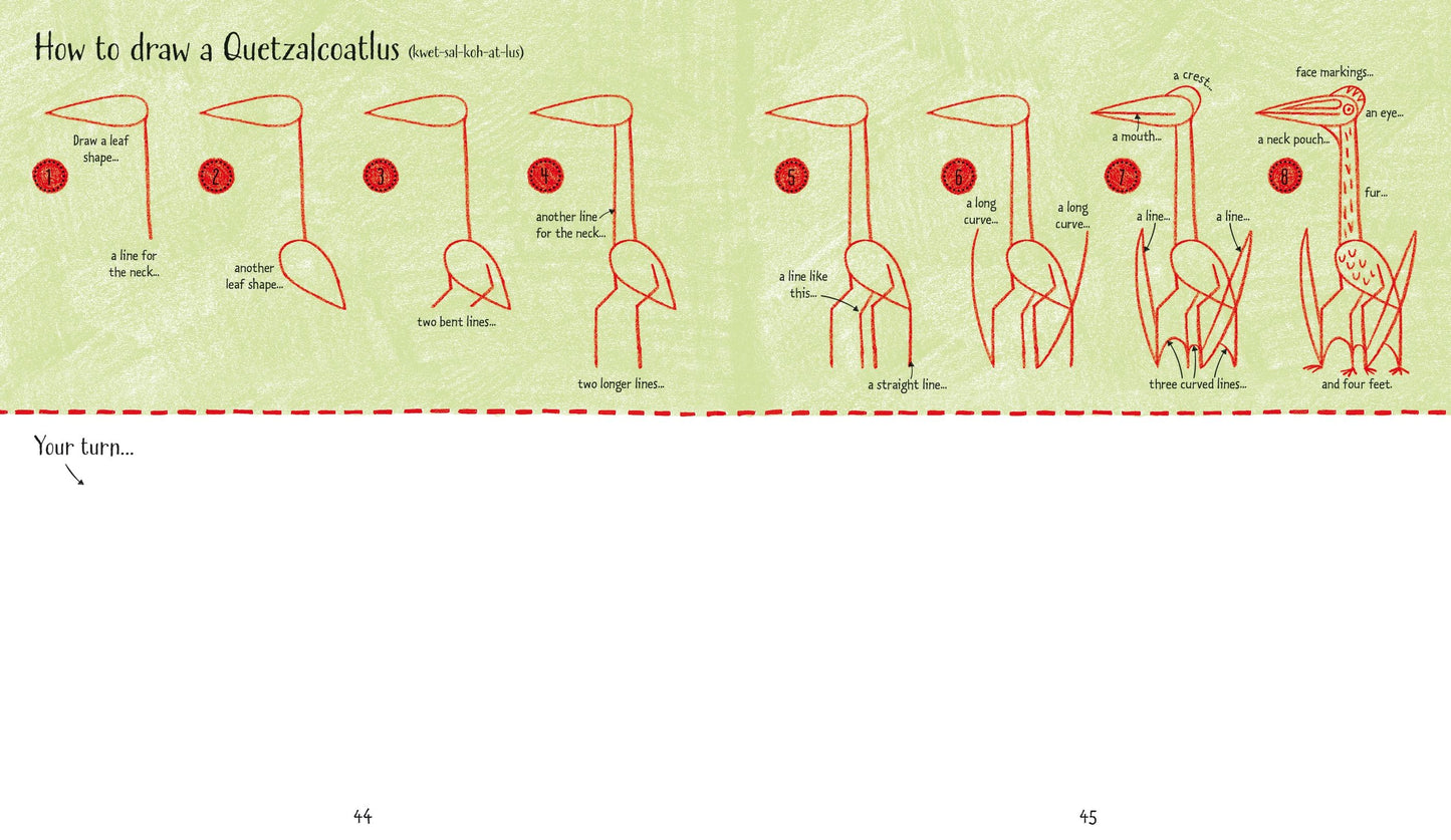 Usborne Step-By-Step Drawing Dinosaurs