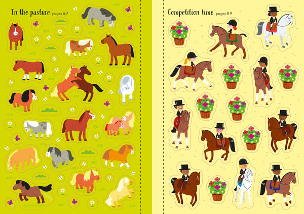 Usborne Little First Stickers: Horses and Ponies