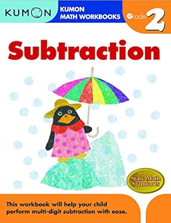 Kumon Math Workbooks: Subtraction - Grade 2