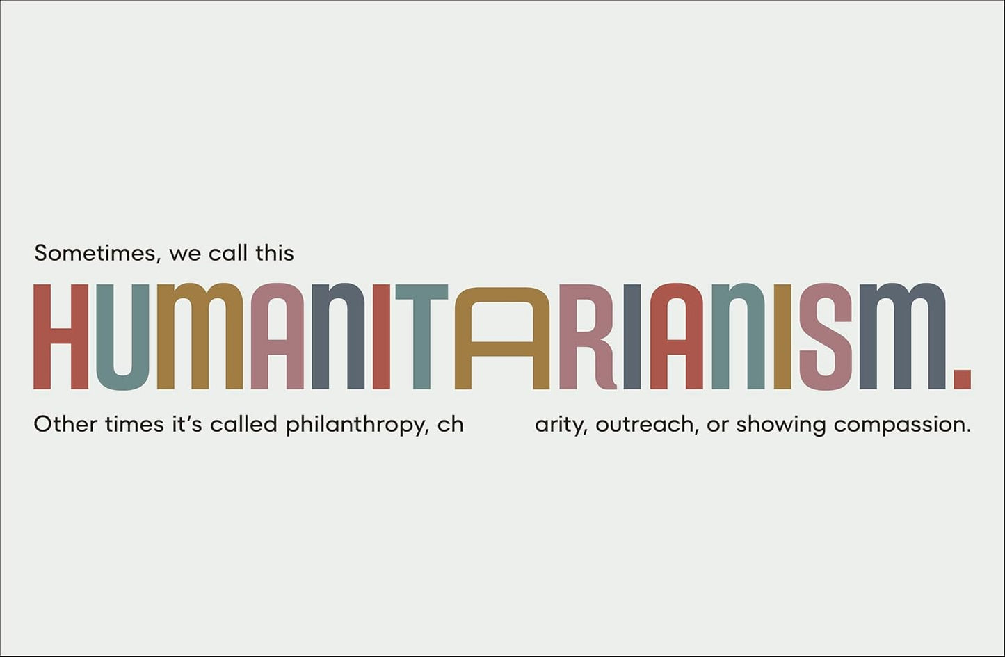 DK A Kids Book About Humani-Tarianism