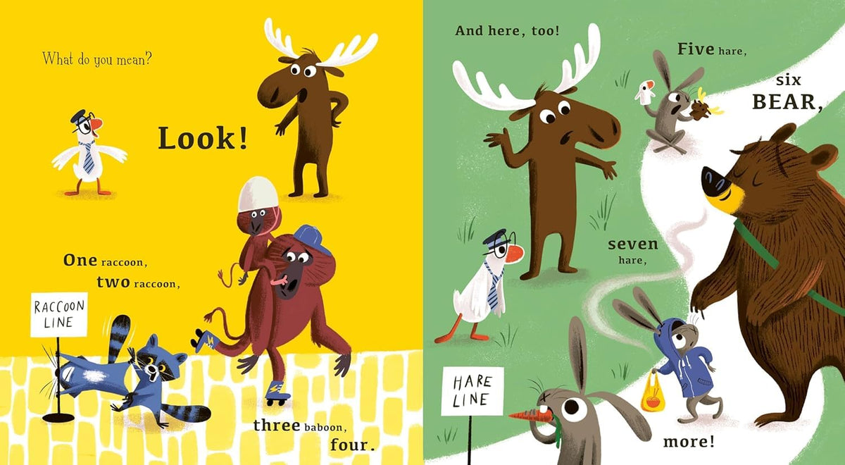 One Goose, Two Moose Three Raccoon Four Baboon
