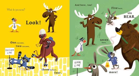 One Goose, Two Moose Three Raccoon Four Baboon