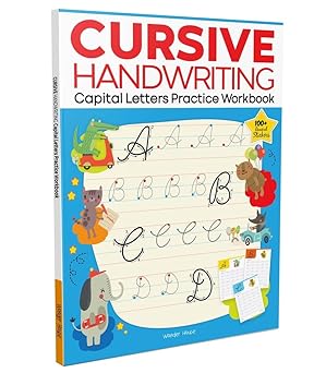 Cursive Handwriting - Capital Letters: Practice Workbook For  Children