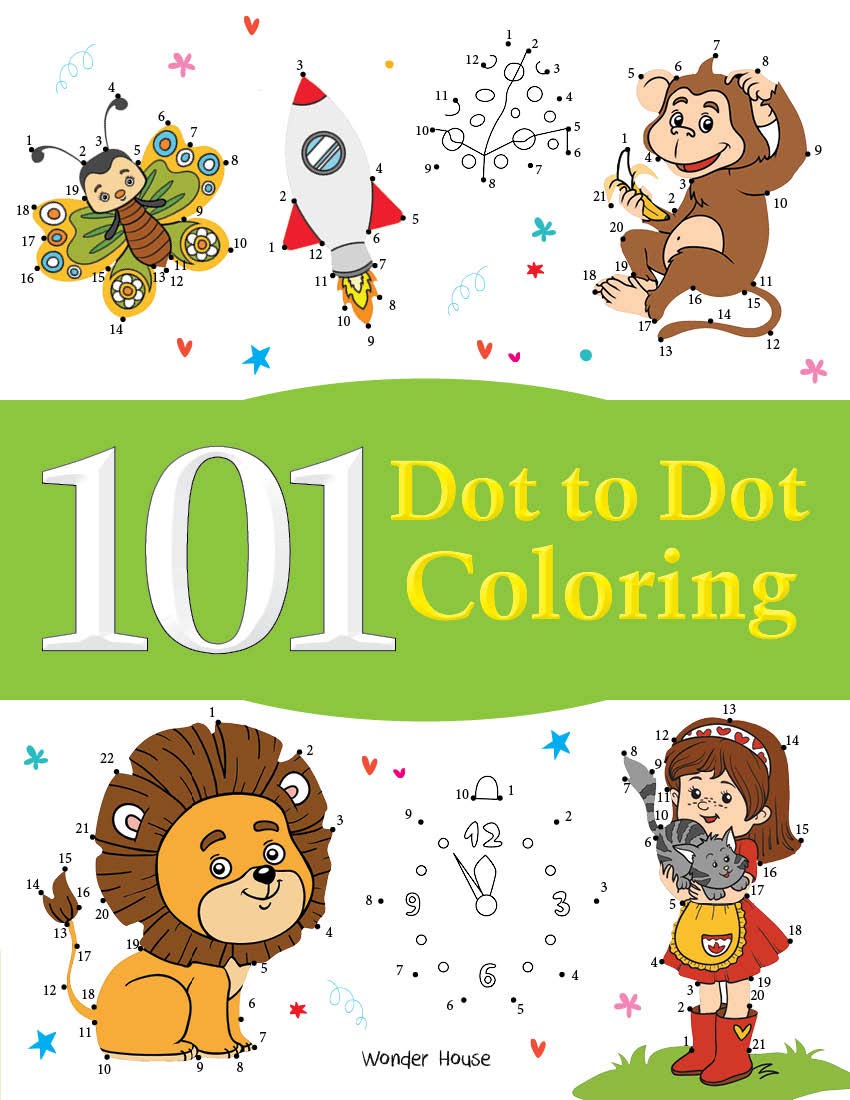 101 Dot To Dot Coloring Book