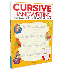 Cursive Handwriting: Sentence: Practice Workbook