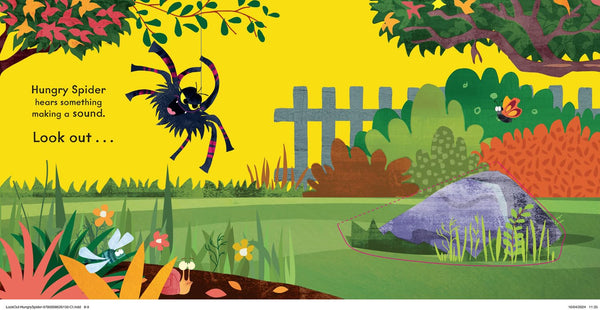 Look Out! Hungry Spider: A Hide-and-Seek Flap Book