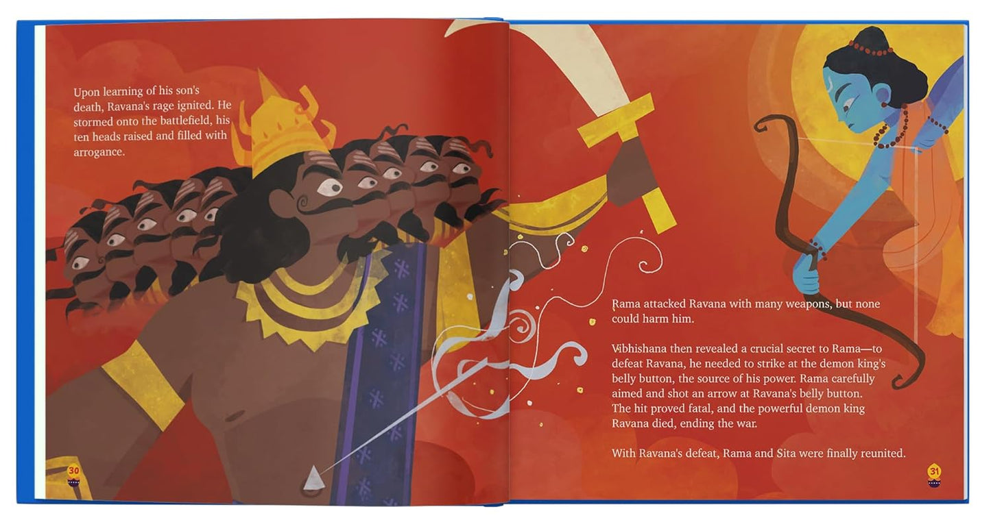 Ramayana for Kids: Special Edition Poster, Coloring Sheets & Stickers