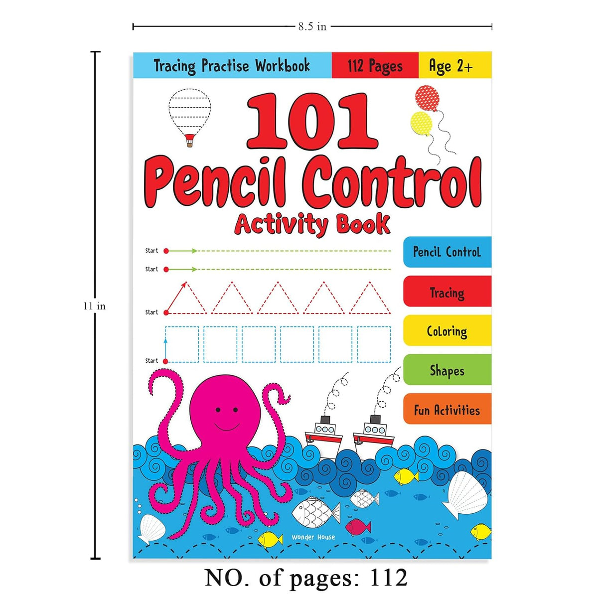 101 Pencil Control Activity Book